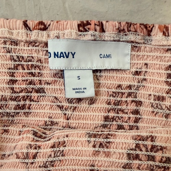 Old Navy Blush and Burgundy Floral Midi Dress - Picture 8 of 9